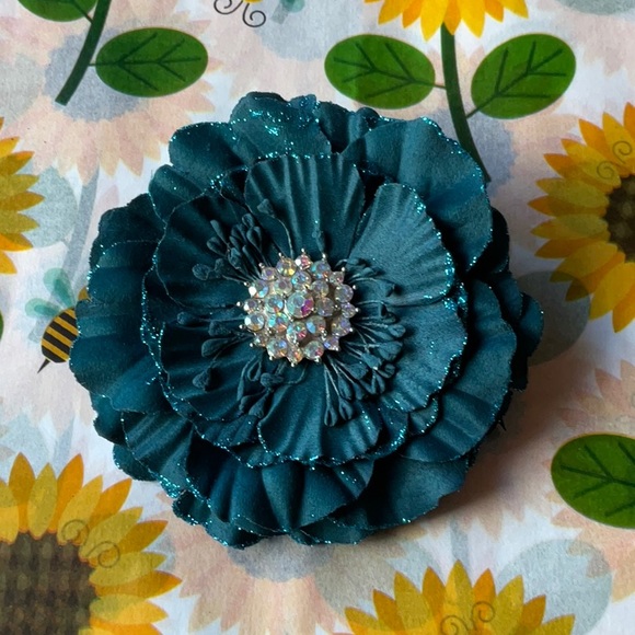 🪻 TIEKS TEAL FLOWER 🪻 NWOT - Picture 4 of 16